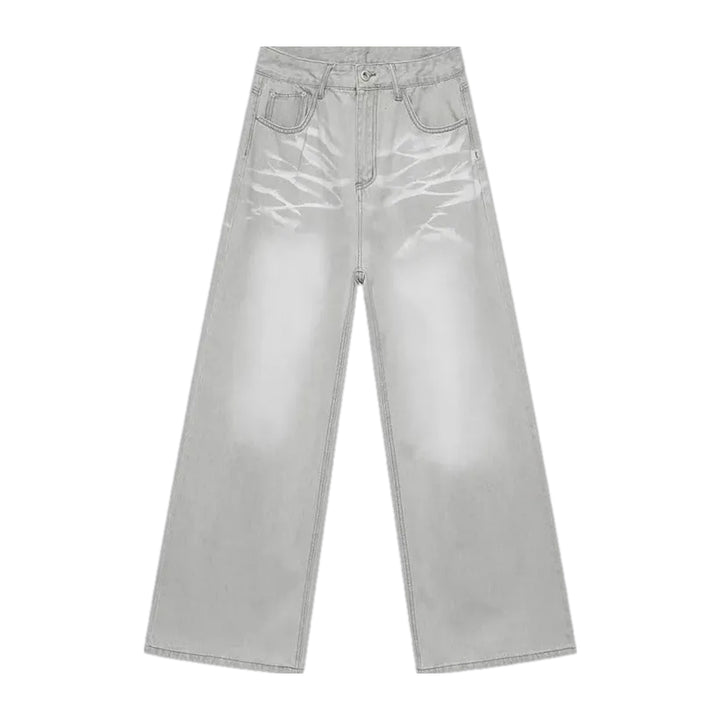 Light Crease Midweight Men's Jeans - Grey