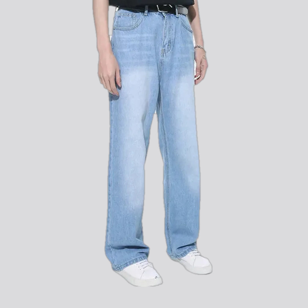 Colored fashion street style men's jeans